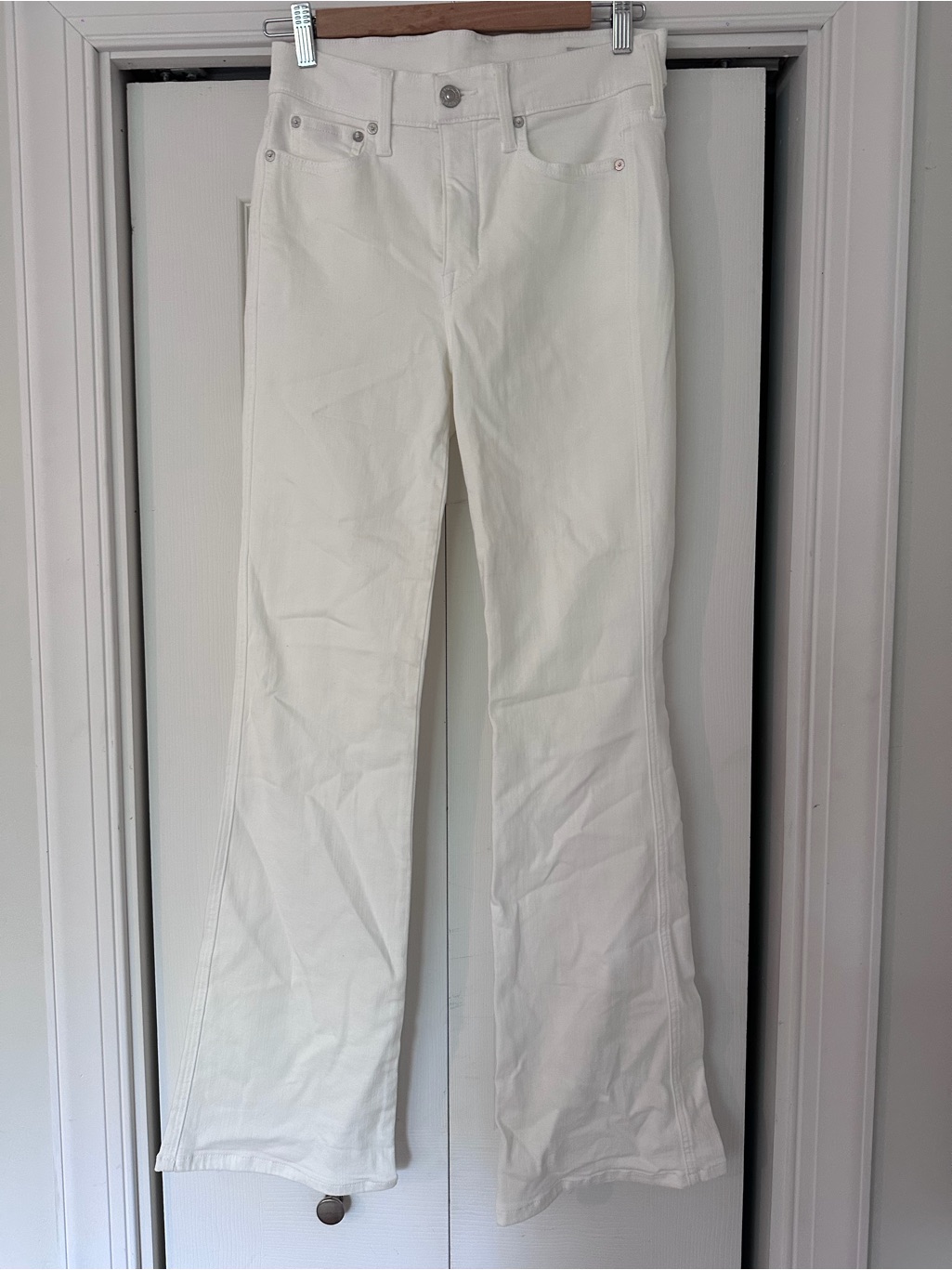 White Flare Ayr Jeans